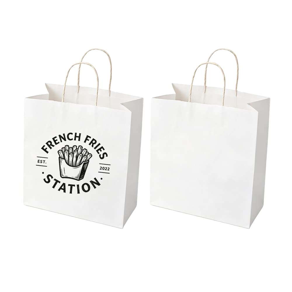 11 x 5.9 x 11" Paper Retail Shopping Bag w/ Handles