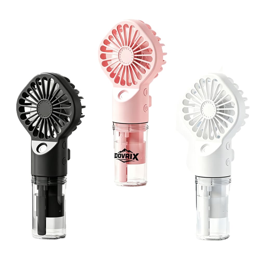 Rechargeable Handheld Misting Travel Fan