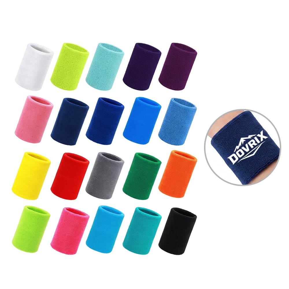Terry Knit Athletic Wrist Sweatband