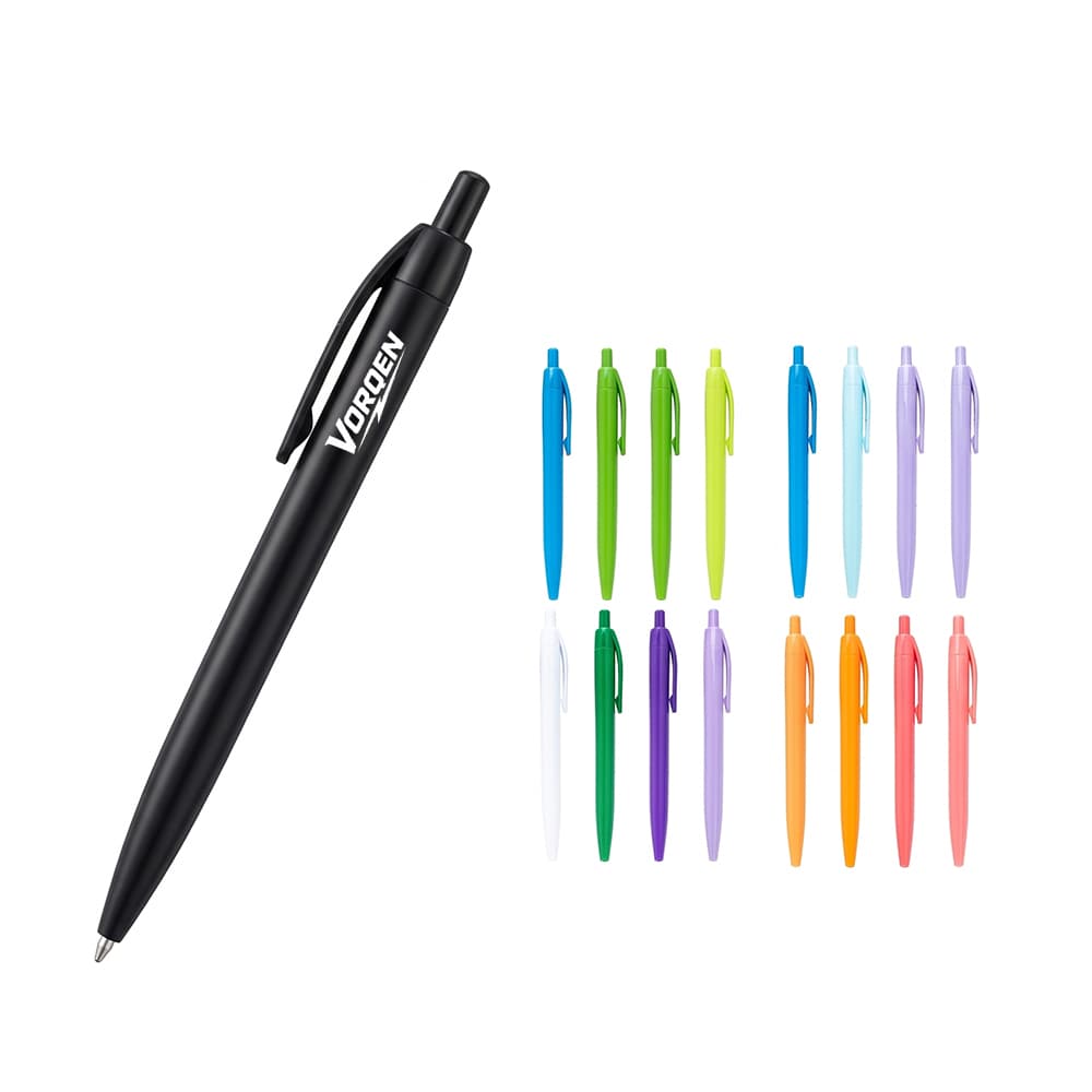 Colored Barrel Clicker Ballpoint Pen