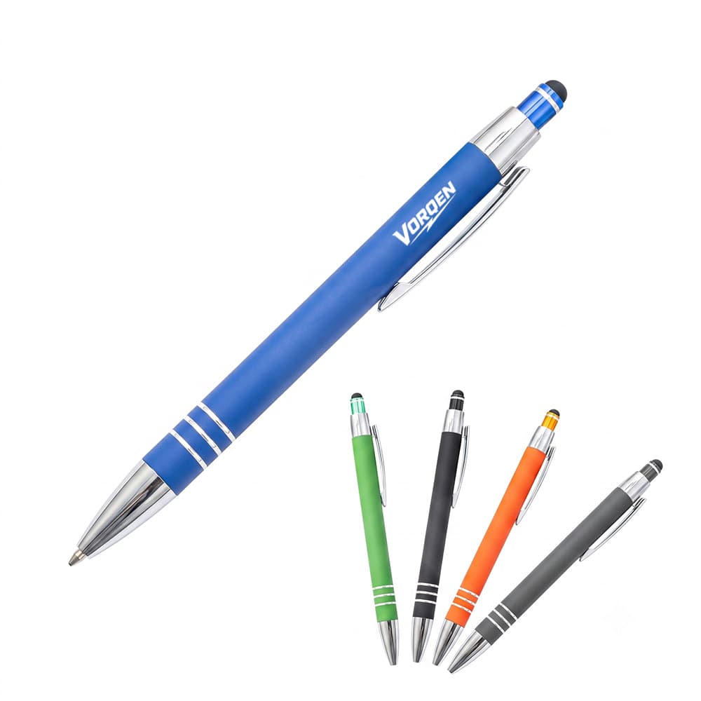 Rubberized Aluminum Stylus Pen