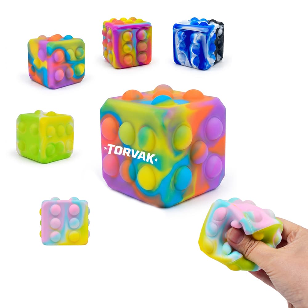 Silicone Sensory Pop Bubble Cube