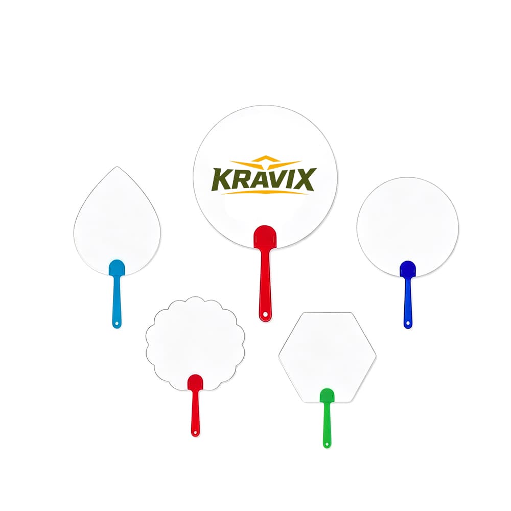 Die Cut Plastic Hand Fan
