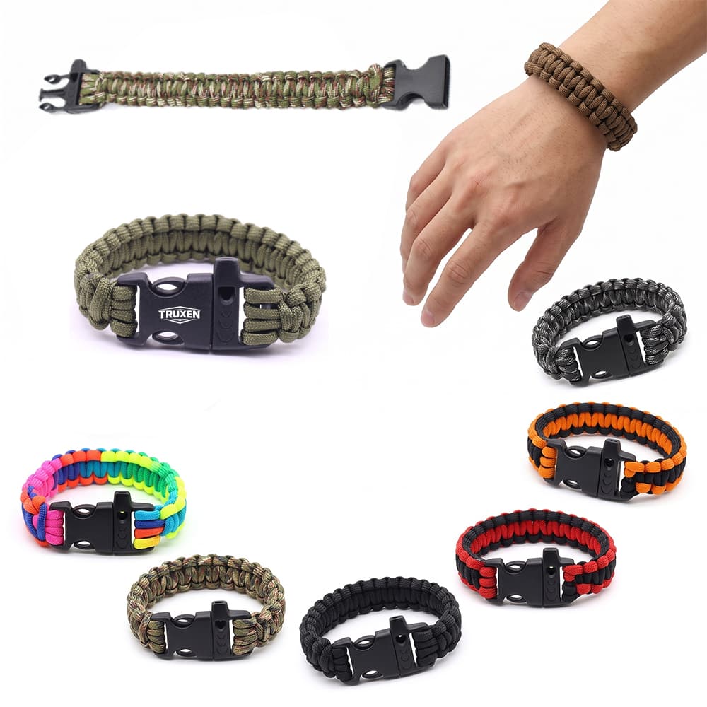 Paracord Emergency Bracelet w/ Whistle