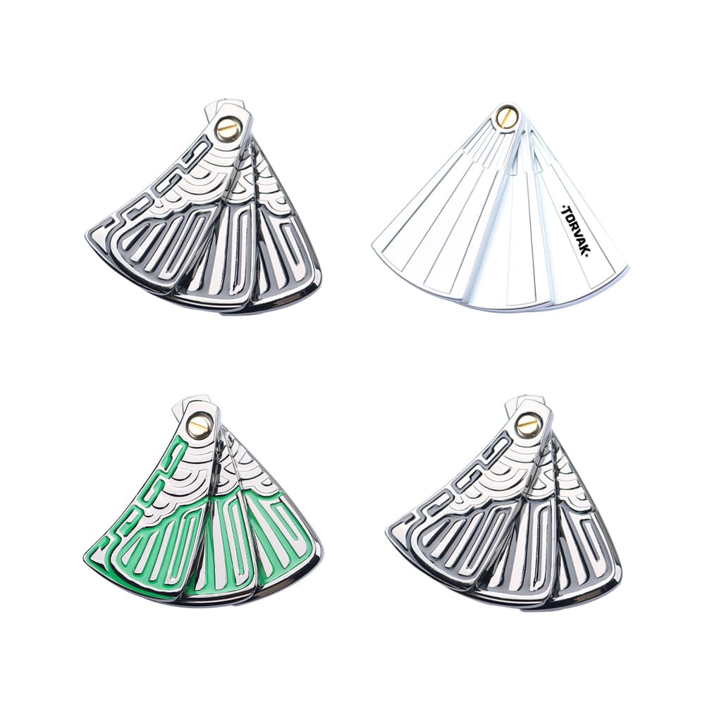 Push Slider Metal Folding Fan