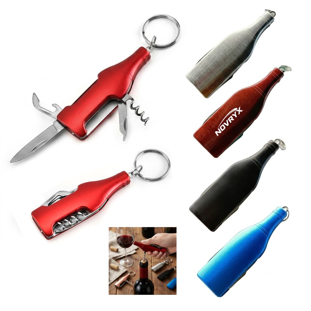 Multi Tool Bottle Opener w/ Keyring