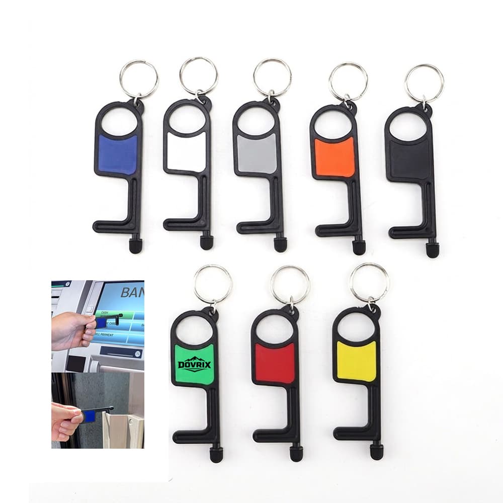 Contactless Door Opener w/ Stylus & Key Ring