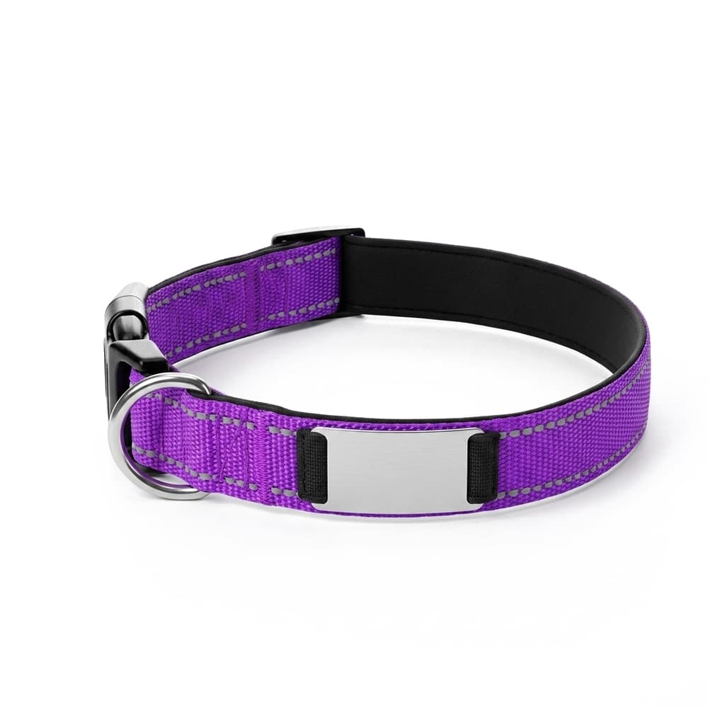 Reflective Stitched Nylon Dog Collar gallery 6