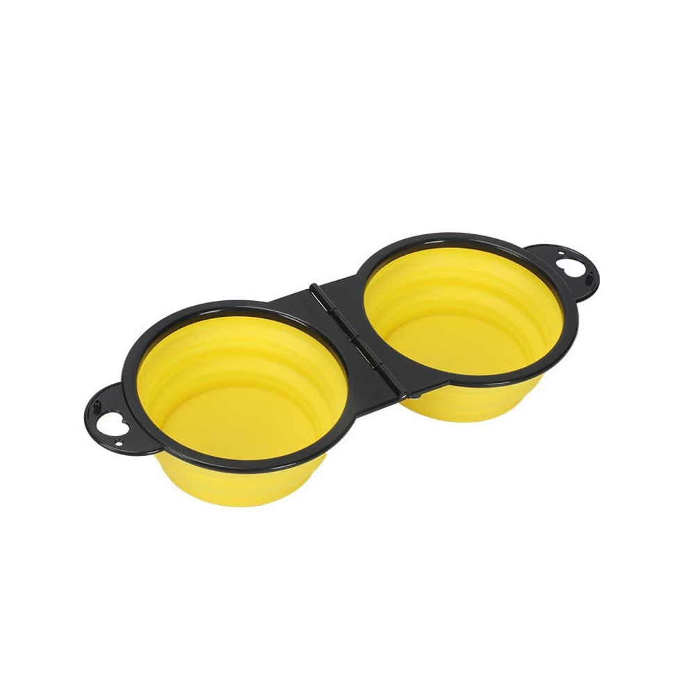 Collapsible Dual Pet Bowl w/ Carabiner gallery 2