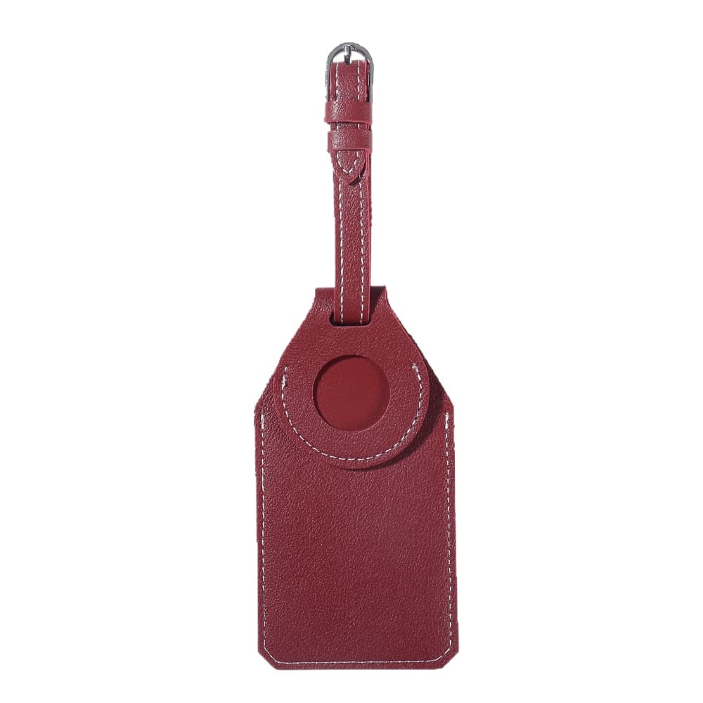 Vegan Leather Luggage Tag w/ Tracker Pocket gallery 8