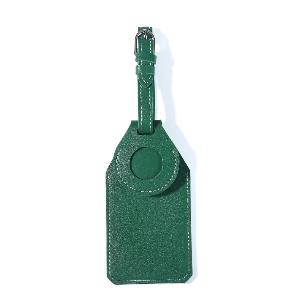 Vegan Leather Luggage Tag w/ Tracker Pocket gallery 6