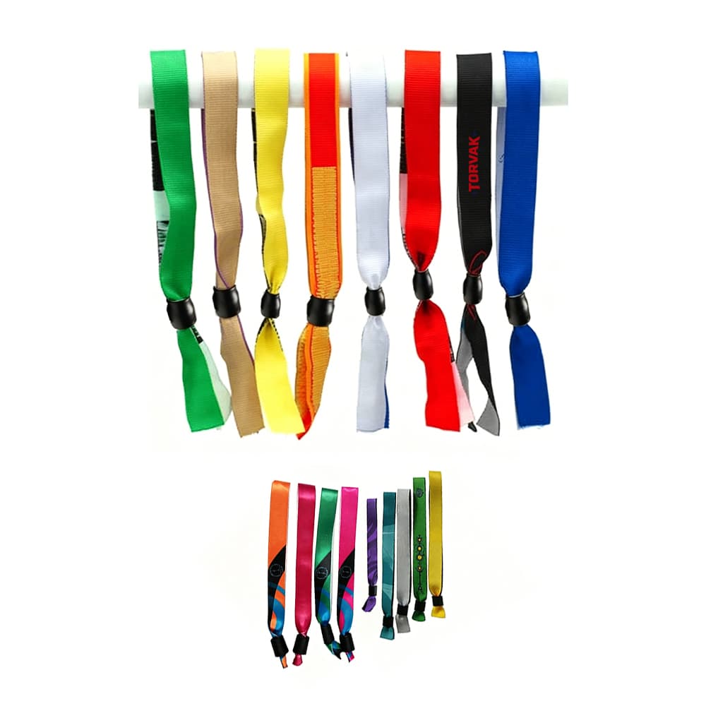 Custom Printed Polyester Festival Wristbands